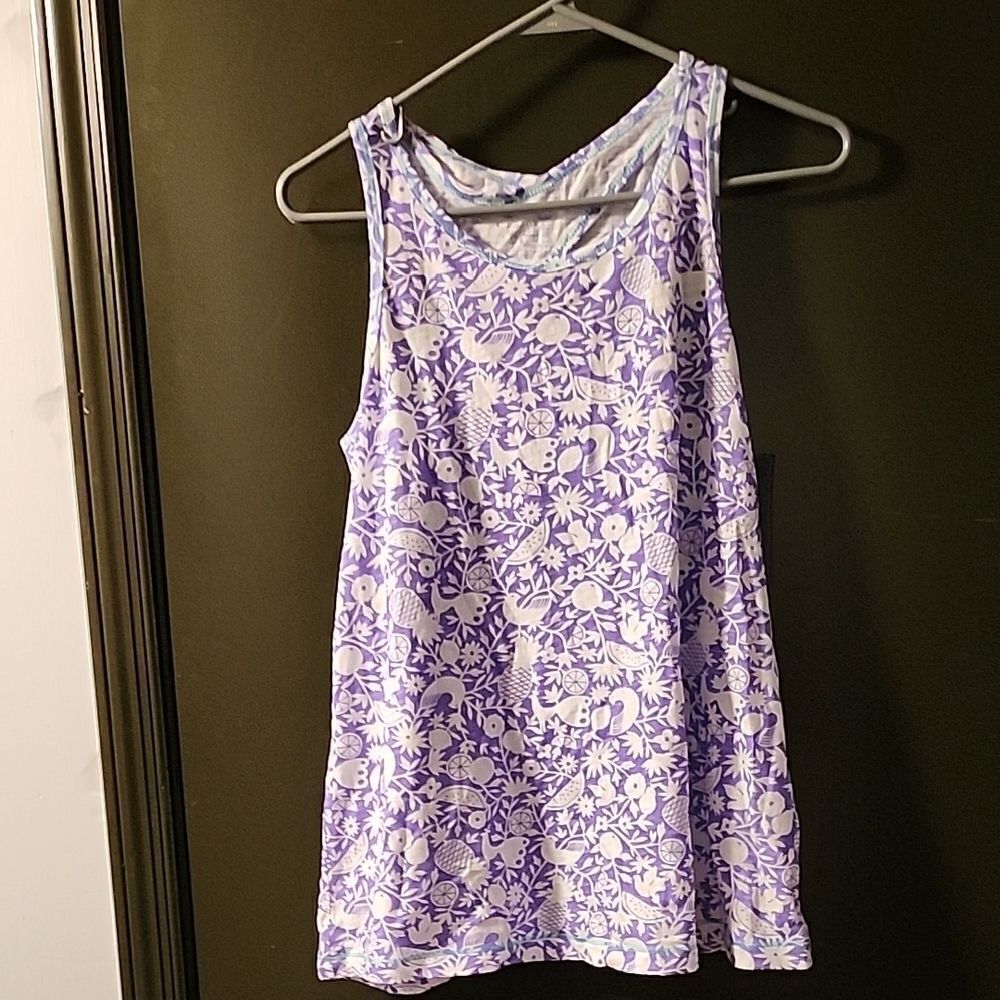 Floral Purple Tank Top